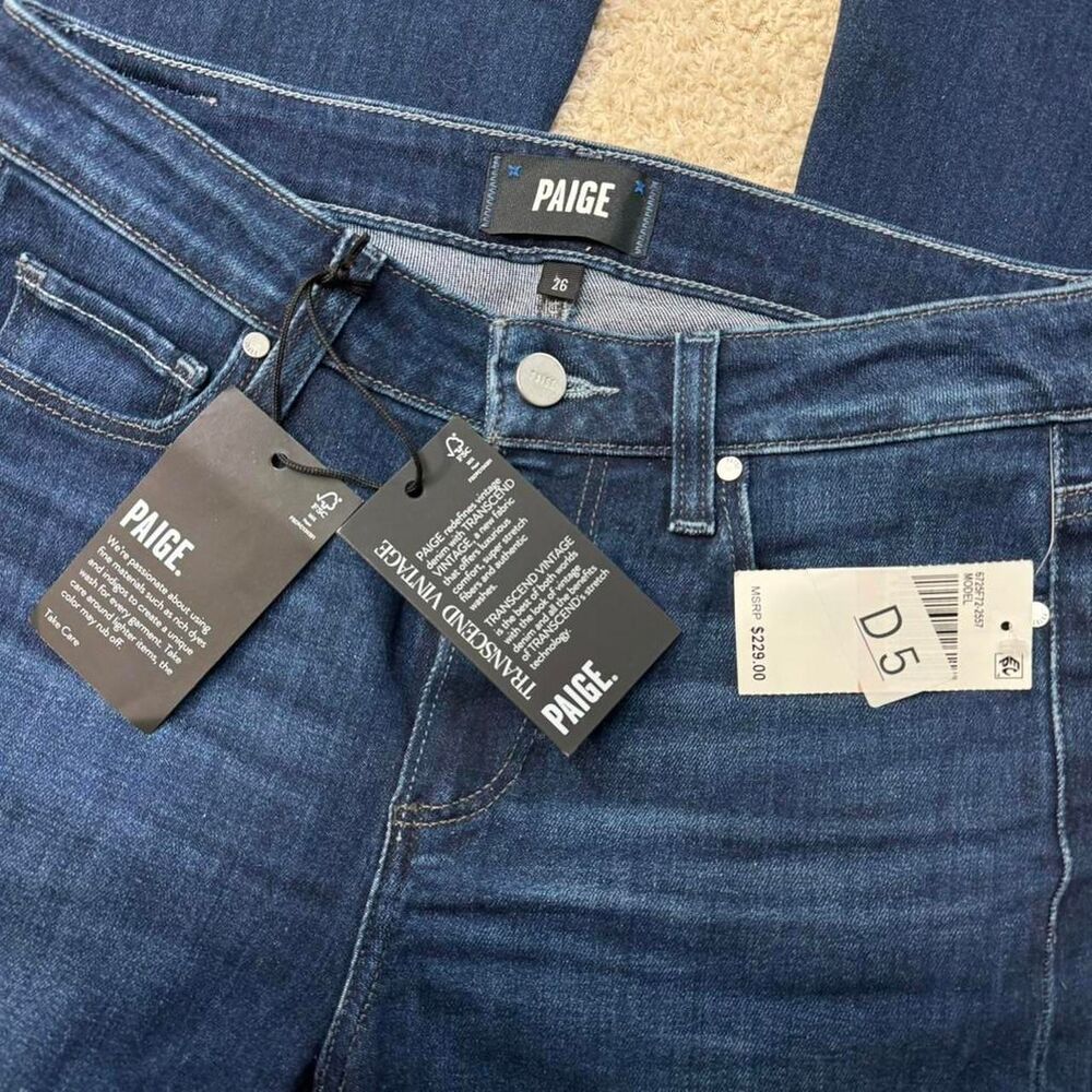 Paige Genevieve Flare Jean in Bespoke size 26 NWT - Picture 6 of 9